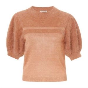Ulla Johnson Reneta Short Sleeve Puff Sleeve Sweater